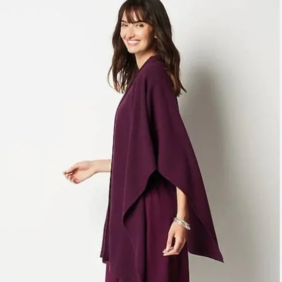 Ribbed Sweater-Knit Runan Shawl J.Jill - Picture 2 of 5